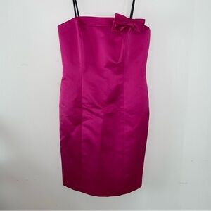 David Meister Strapless Mini Dress Evening Collection Size 8